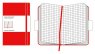Записная книжка Moleskine Classic (в клетку), Pocket, красная