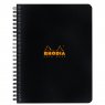 Rhodia Classic черная тетрадь на спирали (в клетку)  A5