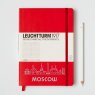 Leuchtturm1917 Medium Notebook Red Moscow Edition