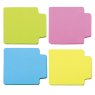 BRAUBERG Блоки-разделители самоклеящиеся, неоновые, 70х70 мм, ассорти, 4 цвета х 25 листов