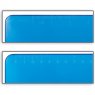 BRAUBERG Доска-планшет "Espresso" с прижимом (для счетов, заказов), 10х22,8 см, пластик, 2 мм, синяя
