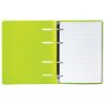 BRAUBERG Тетрадь на кольцах, 80 л., А5, 160х205 мм, клетка, обложка пластик, Салатовый 
