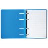BRAUBERG Тетрадь на кольцах 120 л., А5, 160х205 мм, клетка, обложка пластик, Голубой 
