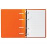 BRAUBERG Тетрадь на кольцах 120 л., А5, 160х205 мм, клетка, обложка пластик, Оранжевый 