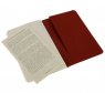 Записная книжка Moleskine Cahier (нелинованная, 3 шт.), Pocket, красная