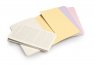 Записная книжка Moleskine Cahier (в клетку, 3 шт.), Pocket, пастельный набор
