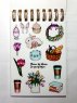 Pink Stickers. Стикербук на пружине А7