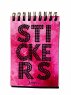 Pink Stickers. Стикербук на пружине А7