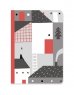 Red Wooden Flag Winter Town A5