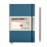 Leuchtturm1917 Ежемесячник-блокнот на 2022 год (на 16 месяцев) Rising Colours Stone Blue Soft Cover (синий камень) B6+