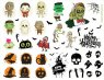 Хеллоуин (Halloween). Лист виниловых наклеек А4