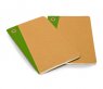 Записная книжка Moleskine Evernote Cahier (в клетку), Pocket, бежевая (2шт.)
