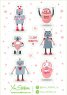 Robots. Лист виниловых наклеек А6