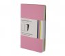 Записная книжка Moleskine Volant (в линейку, 2 шт.), XSmall, розовая