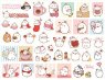 Кролик Моланг (Bunny Molang). Лист виниловых наклеек А4