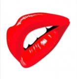 Lips №18. Одиночная наклейка А6
