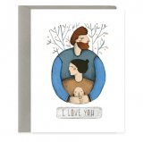 Открытка "I love you" C6
