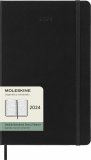 Еженедельник Moleskine Classic Weekly (горизонтальный, 2024), Large, черный