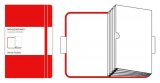 Записная книжка Moleskine Classic (с кармашком), Pocket, красная
