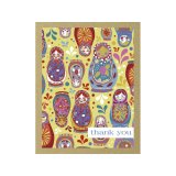 teNeues Подарочный набор открыток Thank you - Matryoshkas