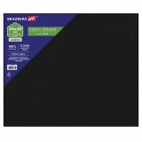 BRAUBERG Холст черный на картоне (МДФ) ART CLASSIC 30х40 см, грунт, хлопок, мелкое зерно