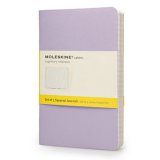 Записная книжка Moleskine Cahier (в клетку, 3 шт.), Pocket, пастельный набор