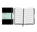 Записная книжка Moleskine Classic (для нот), Pocket, черная