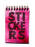 Pink Stickers. Стикербук на пружине А7