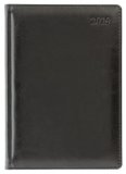 Letts Датированный ежедневник 2019 GLOBAL DELUXE A5, натуральная кожа, черный