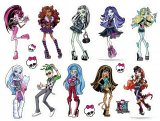 Монстр Хай (Monster High). Лист виниловых наклеек А4