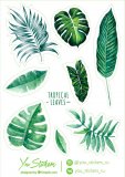 Tropical. Лист виниловых наклеек А6