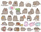 Котейка Pusheen (Pusheen). Лист виниловых наклеек А4