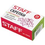 STAFF Скрепки "Звезда", 20 штук, в картонной коробке STAFF Скрепки "Звезда", 20 штук, в картонной коробке