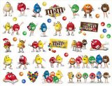 M&M's. Лист виниловых наклеек А4