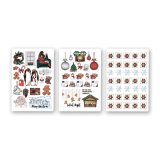 Christmas. Комплект из 3-х листов виниловых наклеек А6