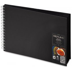 Fabriano Black Drawing Book A5 альбом для графики, спираль по короткой стороне