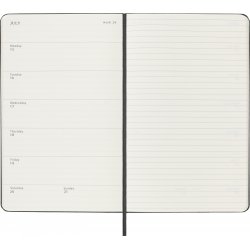 Moleskine Еженедельник Classic Weekly (2024), Large, бордовый