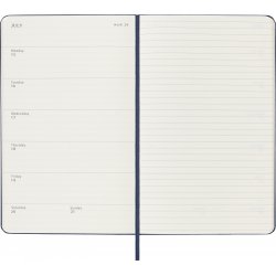 Moleskine Еженедельник Classic Weekly (2024), Large, синий сапфир