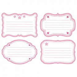 HATBER Наклейки для тетрадей "Для девочек", европодвес, комплект 16 шт., 165×200 мм