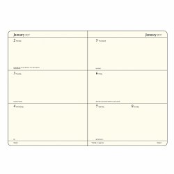 Leuchtturm1917 Еженедельник на 2017 год, неделя на развороте Master