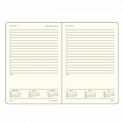 Leuchtturm1917 Ежедневник на 2018 год, день на странице Medium