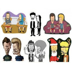 Бивис и Баттхед (Beavis and Butthead). Лист виниловых наклеек А4