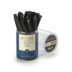 Bruno Visconti SoftWrite Black (0,5 мм, черные чернила) (комплект из 8 шт) (уцененный товар)