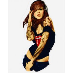 Girl №30. Одиночная наклейка А6