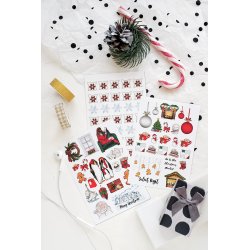 Christmas. Комплект из 3-х листов виниловых наклеек А6