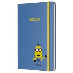 Записная книжка Moleskine Minions (в линейку), Large, голубая Записная книжка Moleskine Minions (в линейку), Large, голубая