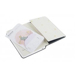 Записная книжка Moleskine Le Petit Prince (нелинованная), Pocket, черная