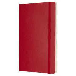 Записная книжка Moleskine Classic Soft (нелинованная), Large, красная