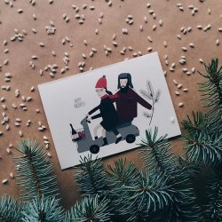 Открытка "Holiday Ride" C6