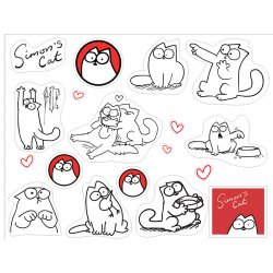 Кот Саймона (Simon's Cat). Лист виниловых наклеек А4